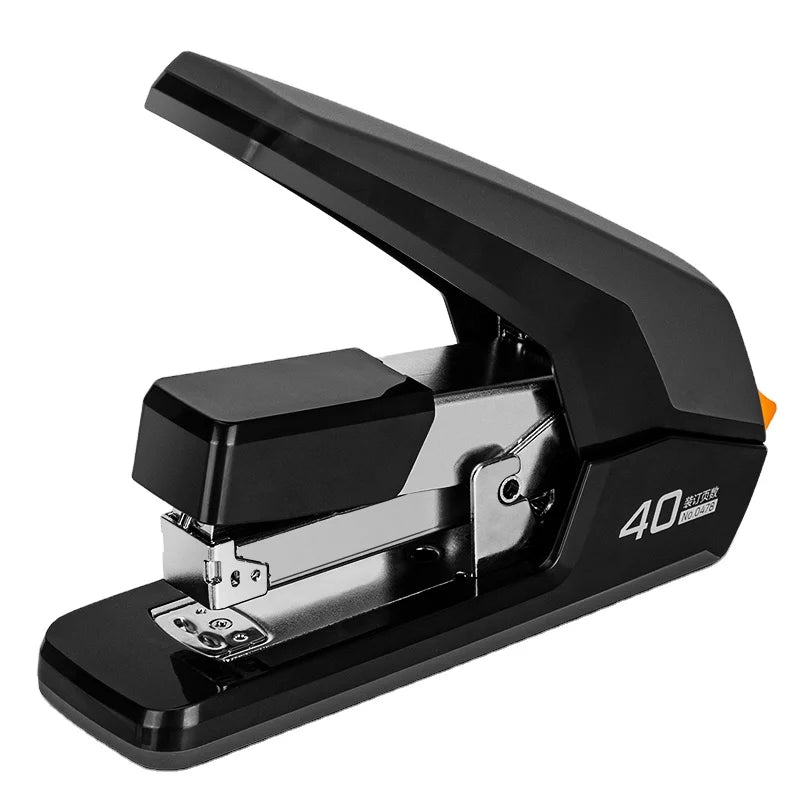 0478 Black Business Office Stapler Hand-held Metal Labor-saving Stapler Portable Students Stapler 48pcs Per Carton Set