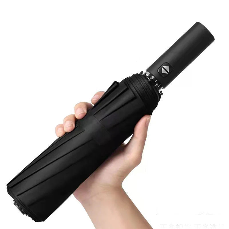 12k Customized Automatic Golf Umbrella Logo Printing Fully-Automatic Pongee Material Rain Sun Protection UV Business Gifts