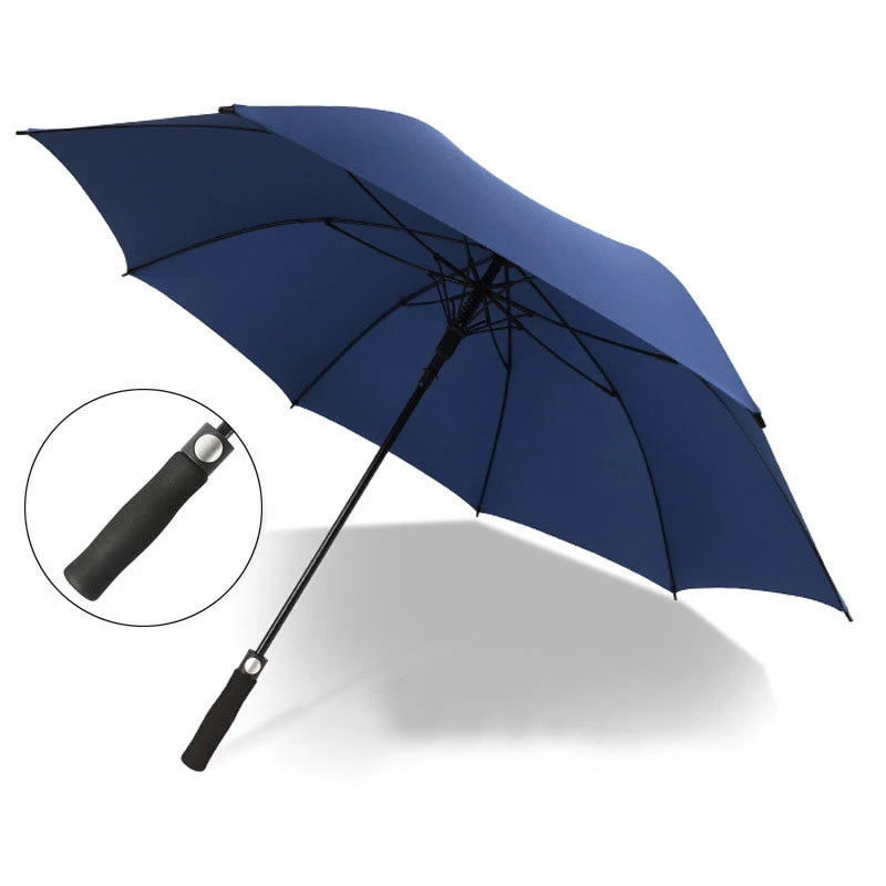 120cm 8K Golf Straight Umbrella Custom Auto Open & Windproof Big Waterproof with Promotion Features