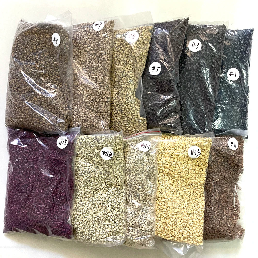 10000pcs/bag 5mm Micro Ring Beads Hair Extensions Tools Micro Rings with Silicone
