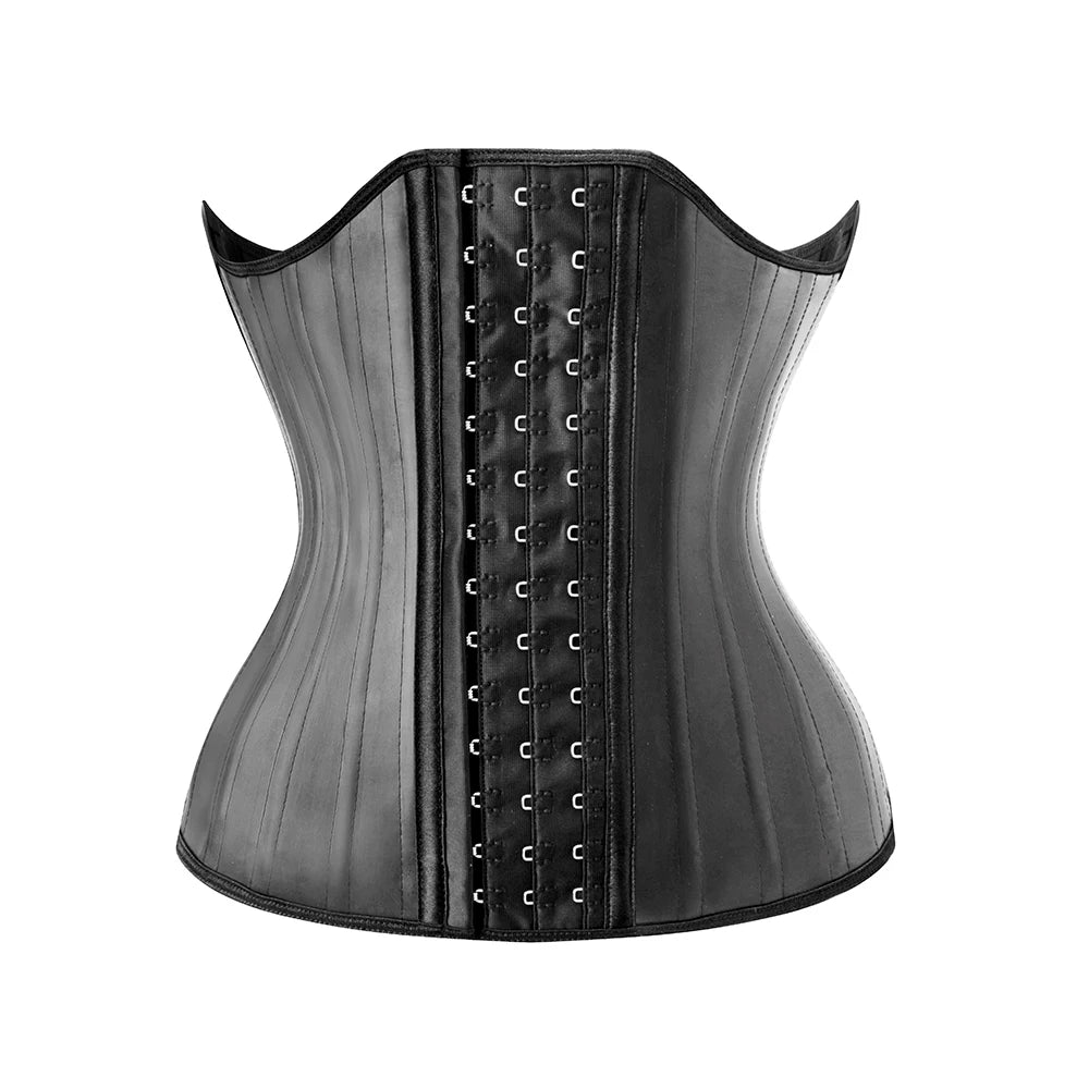 100% Latex 25 Steel Underbust Bustier Corset Cincher Compression s Sport Girdle Tummy Control Body Shaper Waist Trainer
