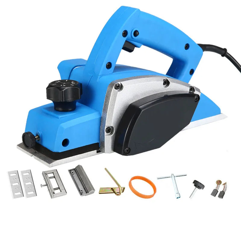 1100W Multifunctional Electric Planer Handheld Wood Planer Industrial Hand Wood Edge Trimmer 0-2mm Electric Wood Planing Machine