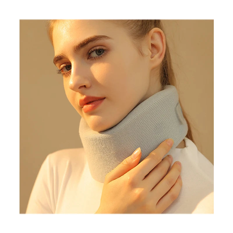 100% Polyester or Cotton Cover and Sponge Neck Brace Foam Neck Cervical Brace Collar