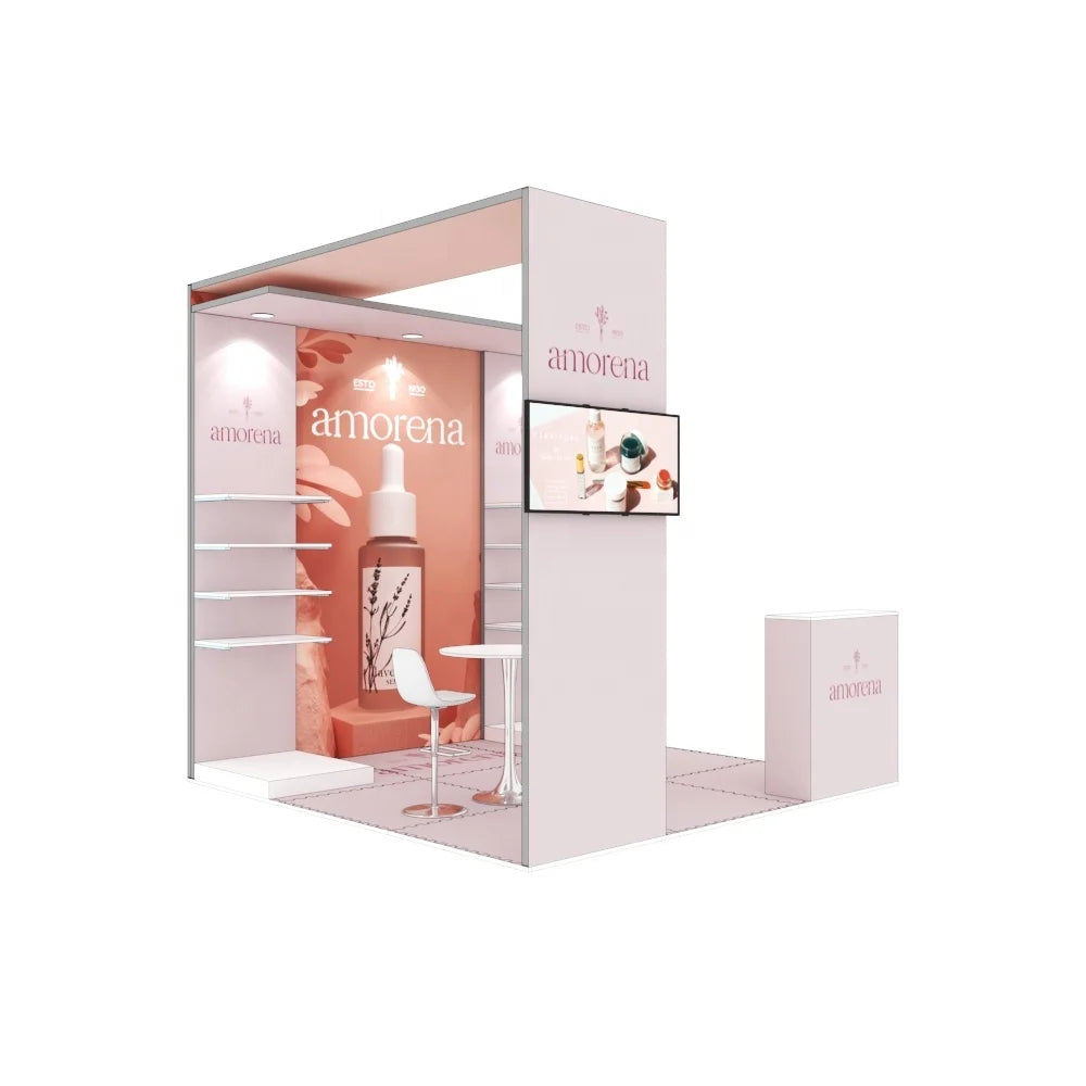10x10 LED Lightbox Stand Expo Custom Design Aluminum SEG Backlit Advertising Event Trade Show Portable Display Booth