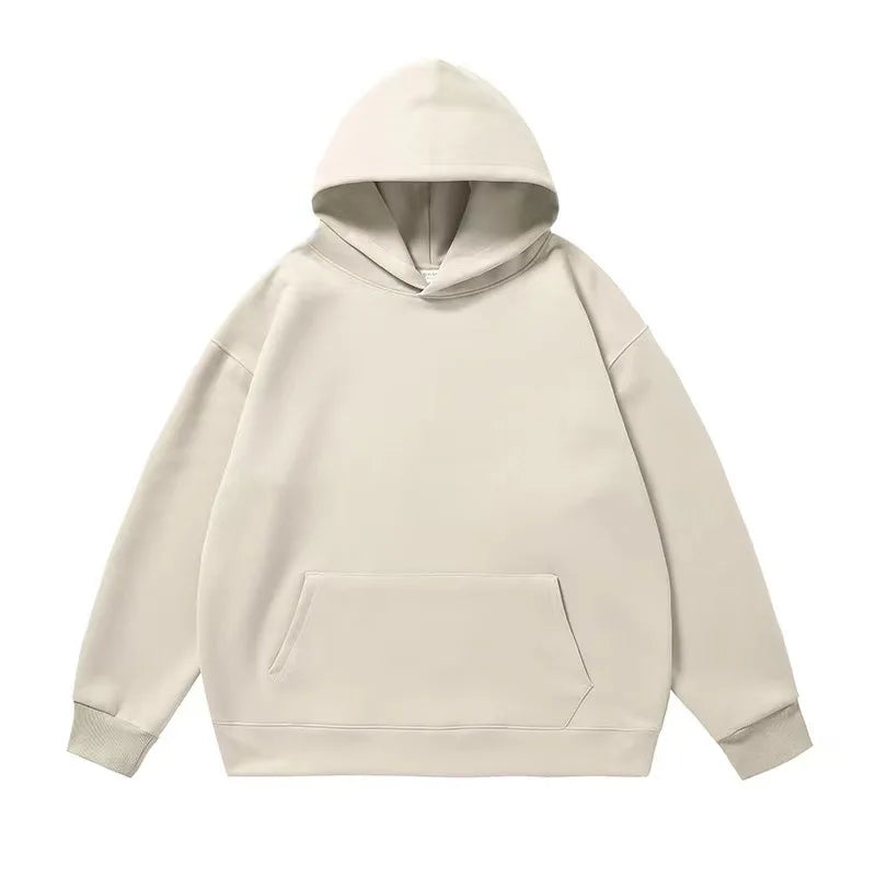 100% Cotton 450GSM Fleece Heavyweight Oversized Hoodie Free Custom Logo & Digital Printing for Autumn