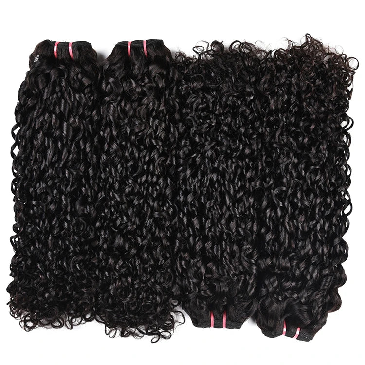 12A Grade Funmi Hair Super Double Drawn Virgin Cuticle Aligned Brazilian Hair Bundles Funmi Pixie Curly Natural Black Color