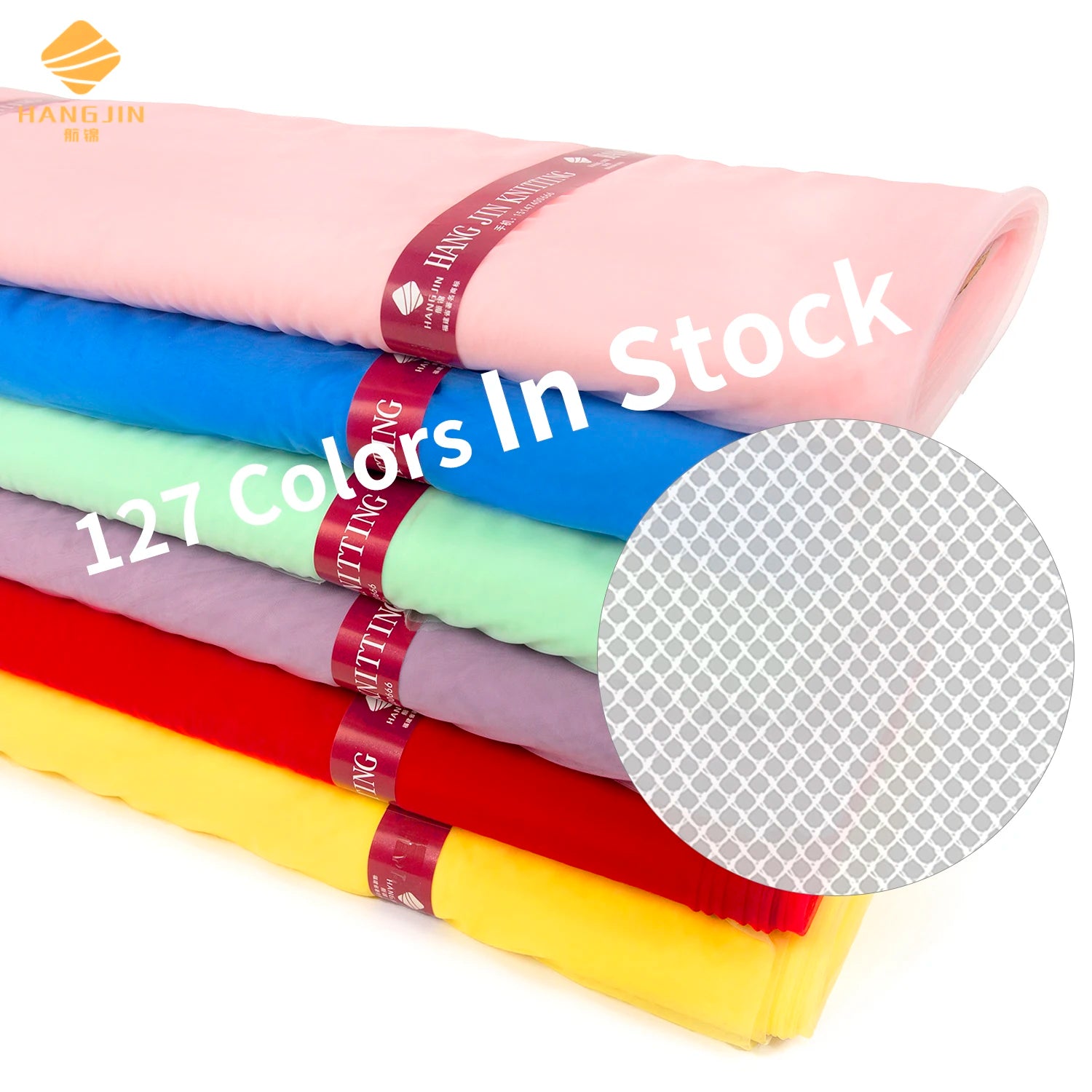 127 Colors in Stock Wholesale Nylon Tulle Mesh Fabric Hexagonal 63 Inch Width Tulle Roll Colorful Tutu Dress Soft Net Tulle Bolt