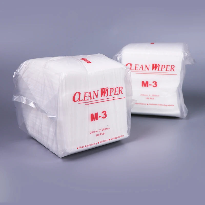 100% Rayon Nonwoven Fabric M-3 Cleanroom Wipe for Cleaning Diffusion Furnaces and Sensitive Electronic Equipment