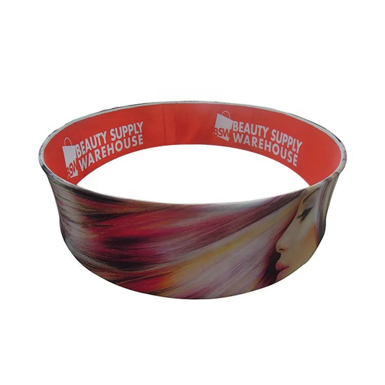 10FT Advertising Aluminum Tube Exhibition Booth Tension Fabric Polyester Expo Trade Show Hanging Banner Suspended Ceiling