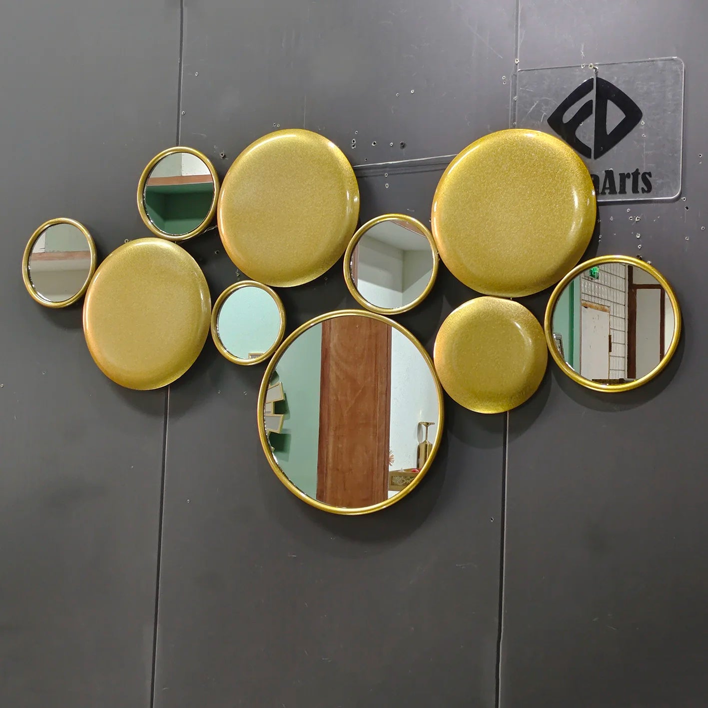 116X60 Dropshipping Products 2025 Large Wall Bedroom Golden Mirrors Bathroom Home Decor Art House Decoration Decorative Hangings