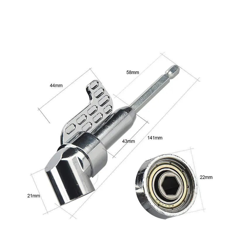 105 Degree Angled Bit Driver Adaptor Screwdriver Angle Bit Holder Socket Adapter Hex Stainless Steel Screwdriver Bit