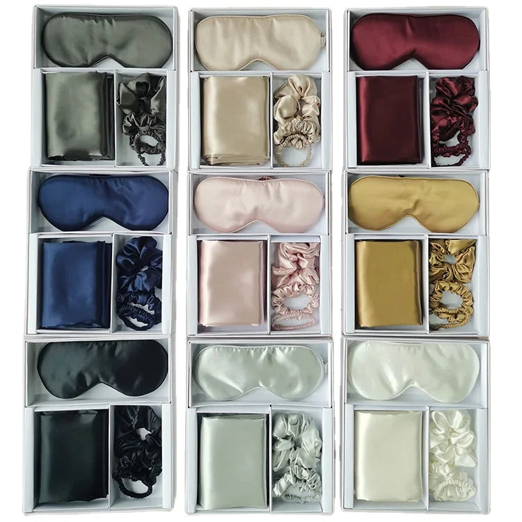 100 Factory Mulberry Silk Pillowcase Organic Real 100% Pure Silk Pillow case Gift Set