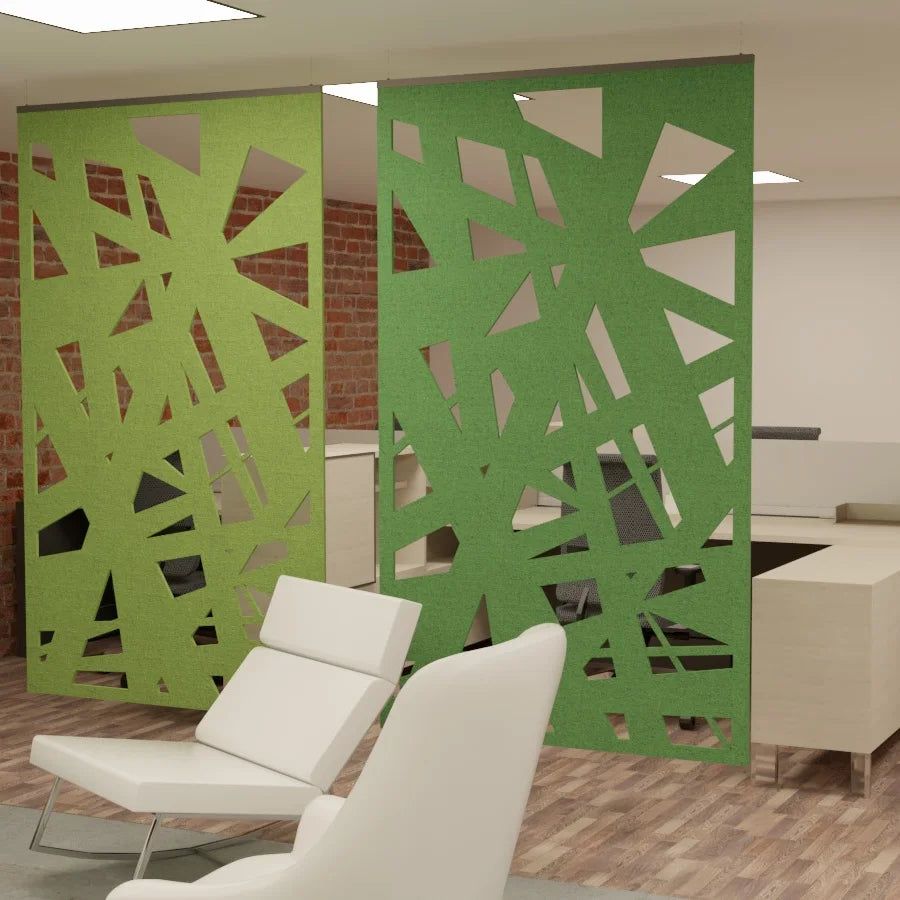 100% Recycle Polyester PET Felt Acoustic Wall Panels Office Movable Screen Partition Soundproof Room Divider