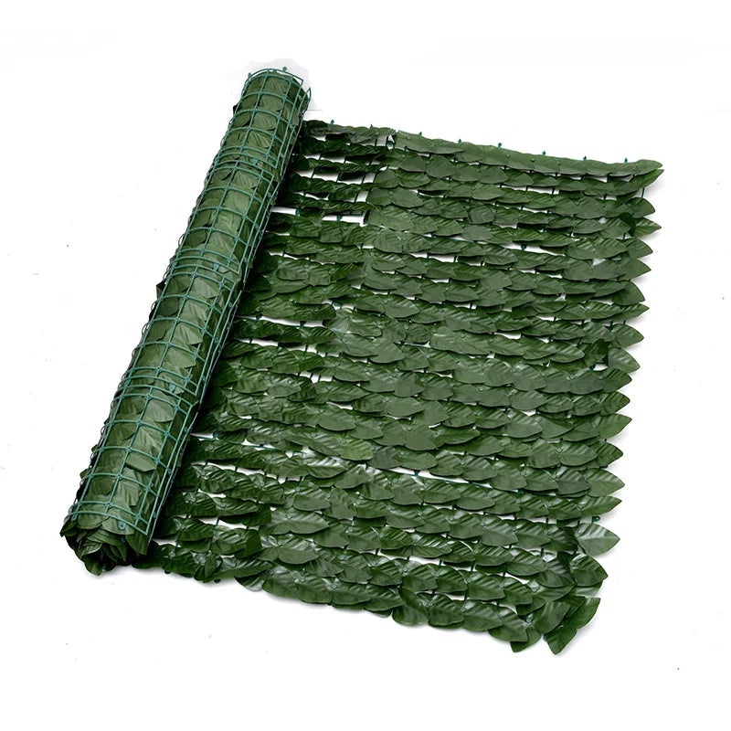 118.1x39.3 Inch Artificial Ivy Privacy Screen Artificial Hedges Fence and Artificial Plant Wall Plastic Green Leaves Fence