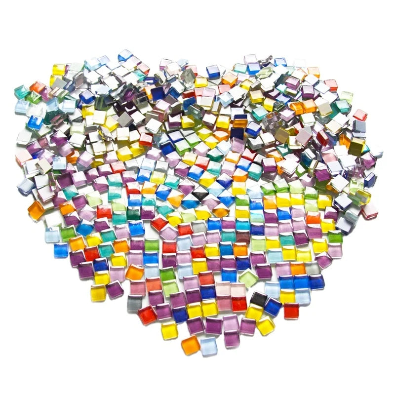 10mm Mini Crystal Glass Mosaic Tile Bulk for DIY Craft Kids  Mosaic Art Supplier and Home Garden Deco
