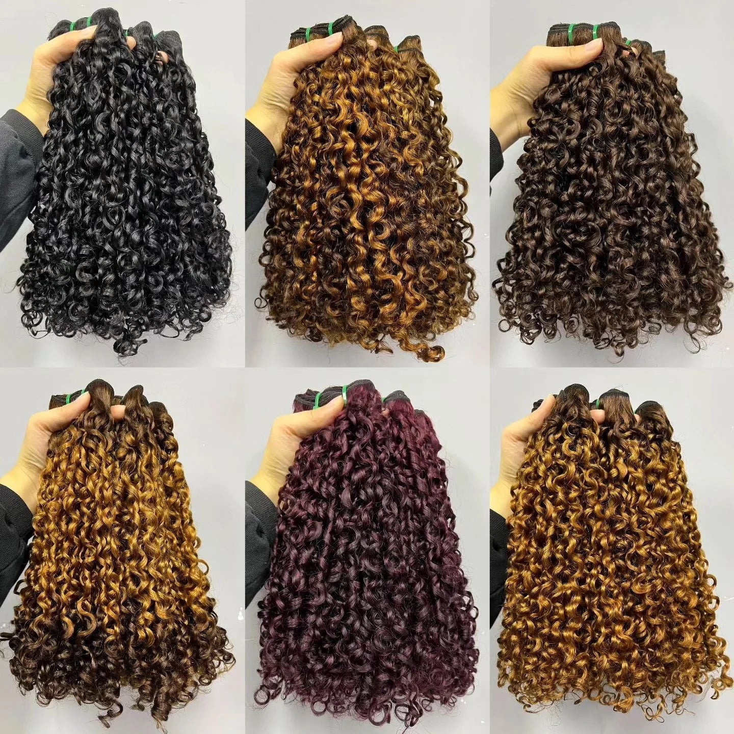 12a Fumi Super Double Drawn Virgin Human Hair Pixie Curls Bundles