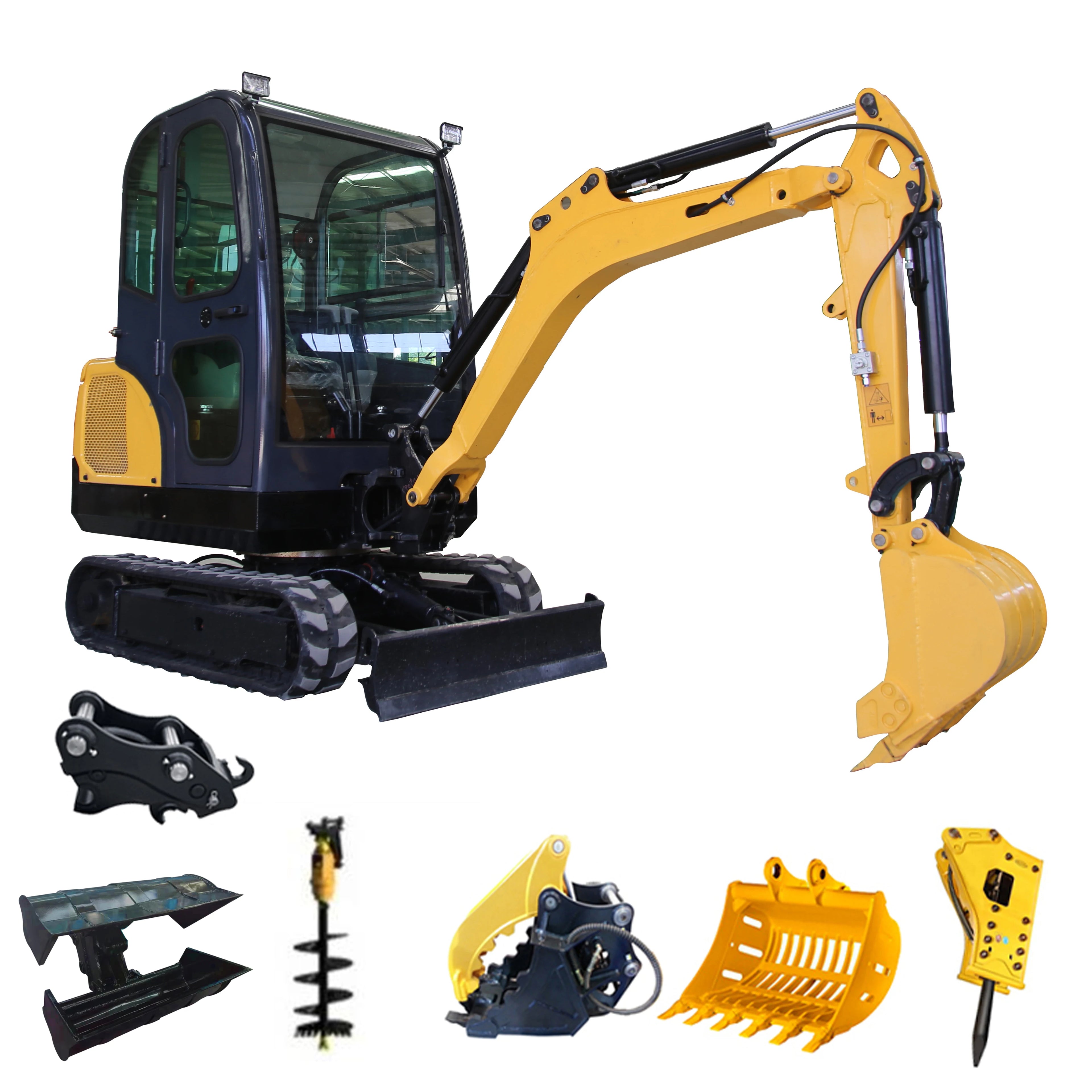 1000KG 1.7 Ton 2 Ton 2.5 Ton Mini Excavator Small Digger CE/EPA/EURO 5 Emission