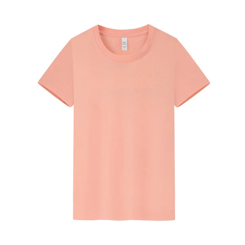 100% Cotton Men Blank Short Sleeved T-shirt Customized Logo Shirt Work Wear Embroidery Printing T-shirts