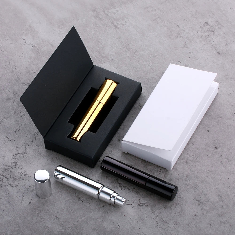 10ml Perfume Spray Bottle Atomizer with Box Glass Vials Perfume Tester Fragrance Sample Bottle Mist Sprayer