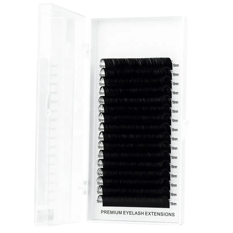 0.05 Korean Volume Eyelash Extensions Fluffy Mega Lashes Super Soft Silk Lashes