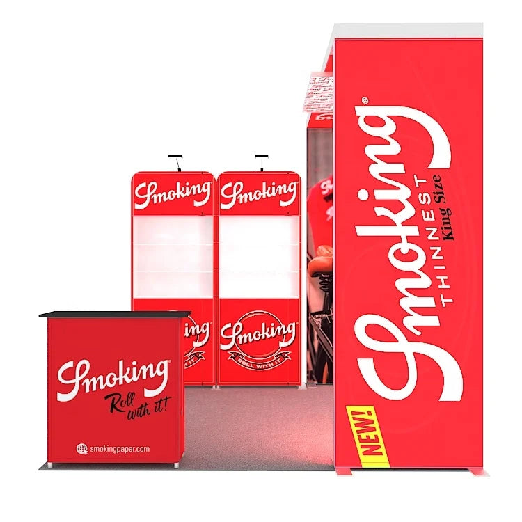 10x10 Modular Aluminum Fabric Print New Design Tradeshow LED Showcase Backlit Exhibition Portable Trade Show Booth