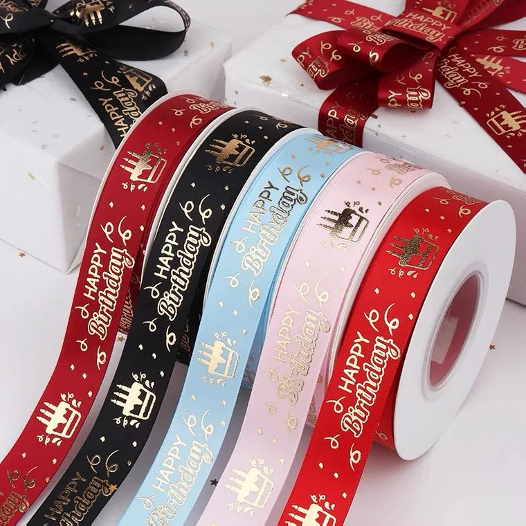 1.5cm Solid Color Stain Box Gift Packaging Flower Wedding Ribbon for Flower Bouquet Packaging Cake Decoration Gift