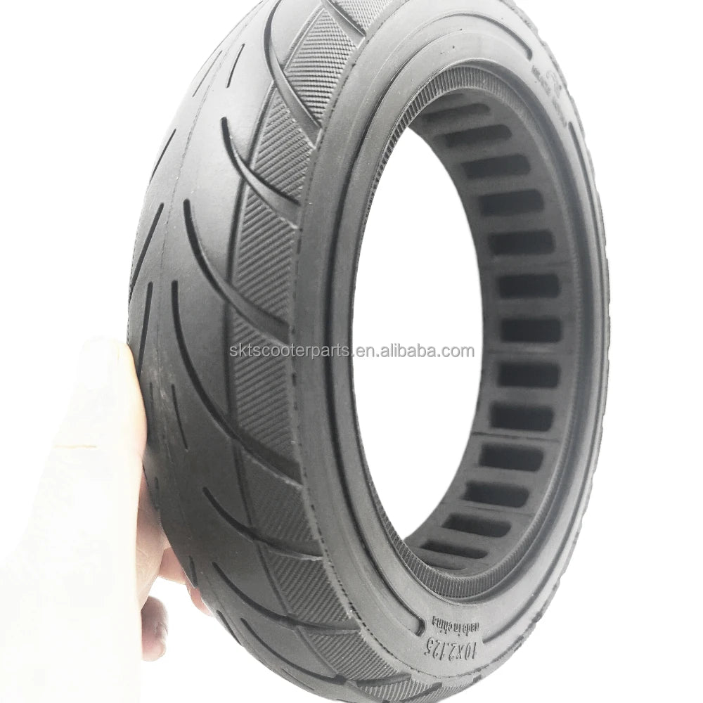10 Inch 10x2.125 Solid Tyre for Segway -Nine F20/F25/F30/F40 Electric Scooter Rubber Solid Tire Cycling Accessories
