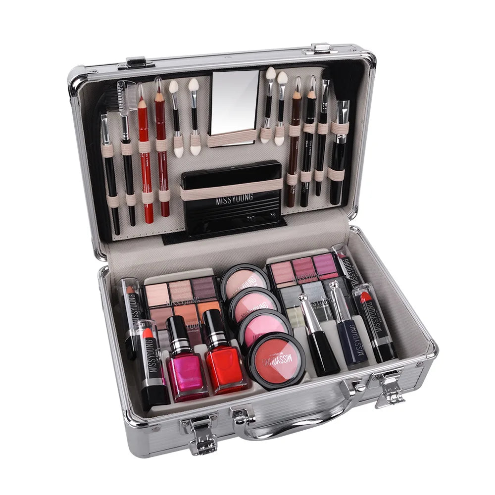1157A2 Professional Ladies Organic Korean Gift Vanity Makeup Kit Full Box Set All in One Cosmetics for Girls Big Makeup Kit Set