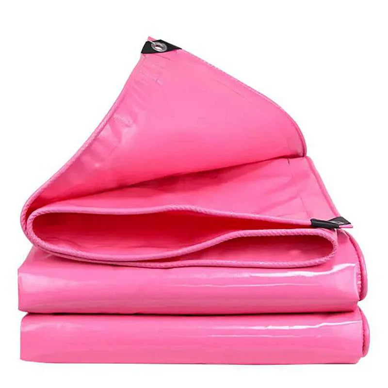 1.5mx2m 500GSM Pink Tarpaulin Garden Cover Waterproof Awning Canvas Oil Cloth Waterproof Canopy for Garden Plants