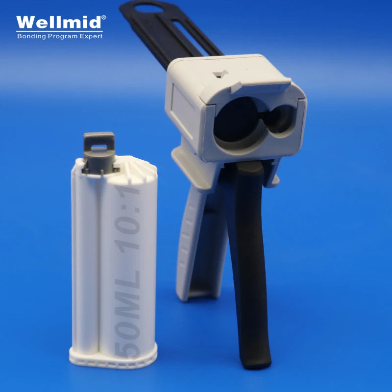 10:1 50ml Epoxy Adhesives Dispensing Gun 2K Kit Portable Double Tube Mixing Dispenser Loctite ARALDITE 3M Cartridges AB Glue Gun