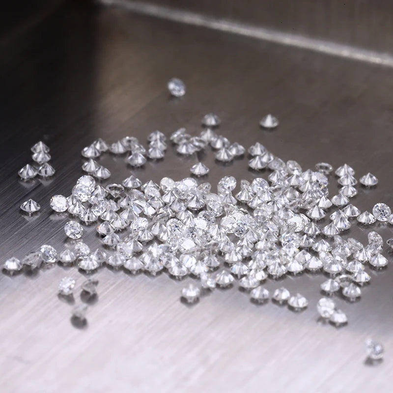 1.8mm-3mm Lab Grown Diamond Vacuum Packaging DEF VVS VS Round Brilliant Cut Loose Diamond White Free Fire Diamond