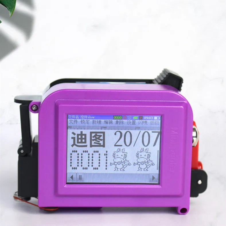 12.7mm Mini Handheld Thermal Inkjet Printer to Print Date for Plastic Bag Bottle Carton Etc.