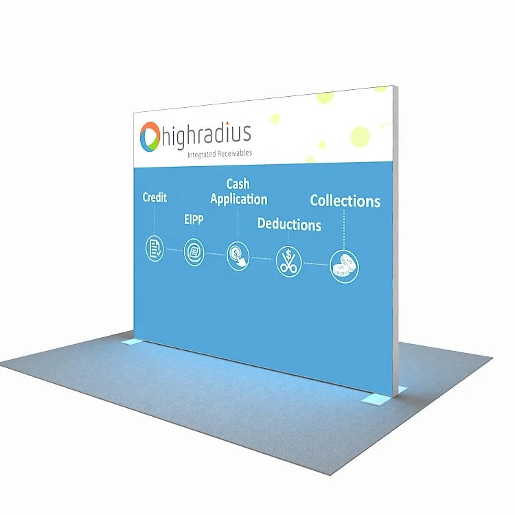 10x10 SEG Aluminum Profile Backdrop Illuminated Fabric Booth Exhibition Banner Advertising Lightbox Display Event Led Backdrop