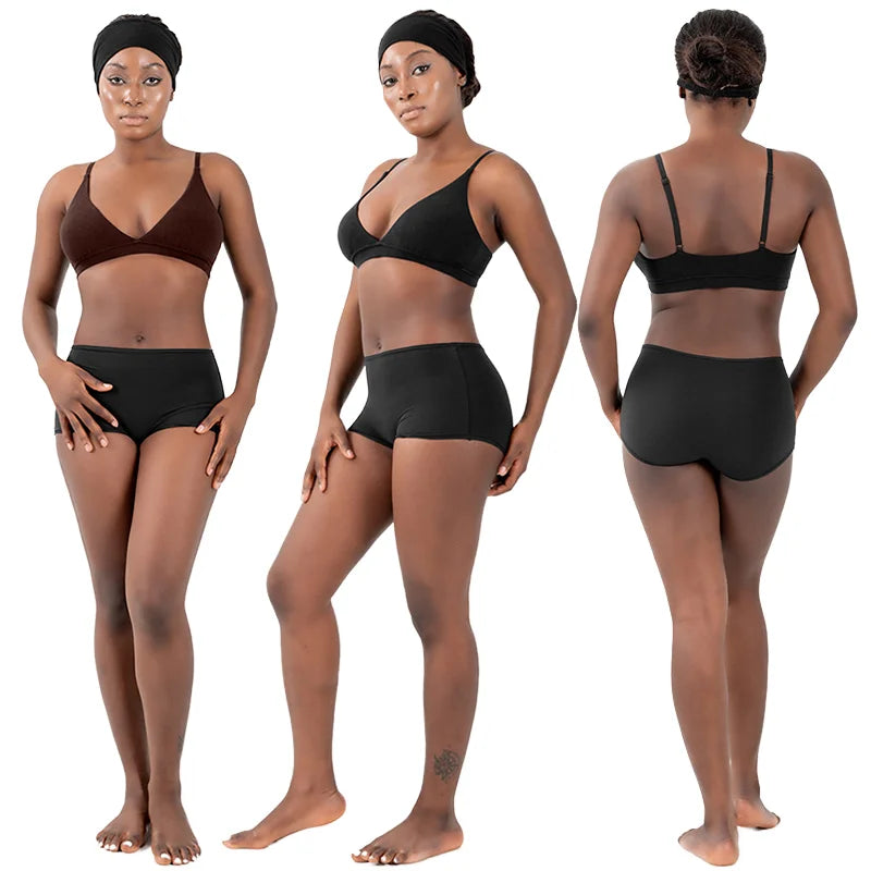 Women's 2 Pieces Cotton Yoga Wear Sports Fitness Bra Sexy Butt Lift Shapewear Short Gym Elastic Workout Outfit Activewear Set