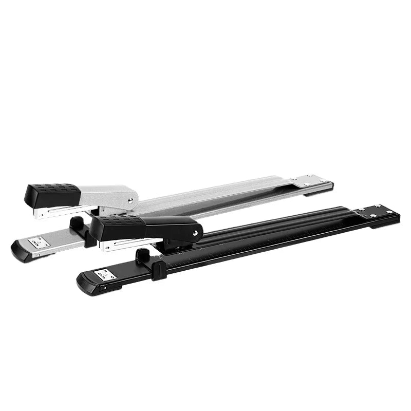 0334 Business Office Multifunctional Stapler with Extended Arm Black Gray Metal Manual Power 36pcs Per Carton Set