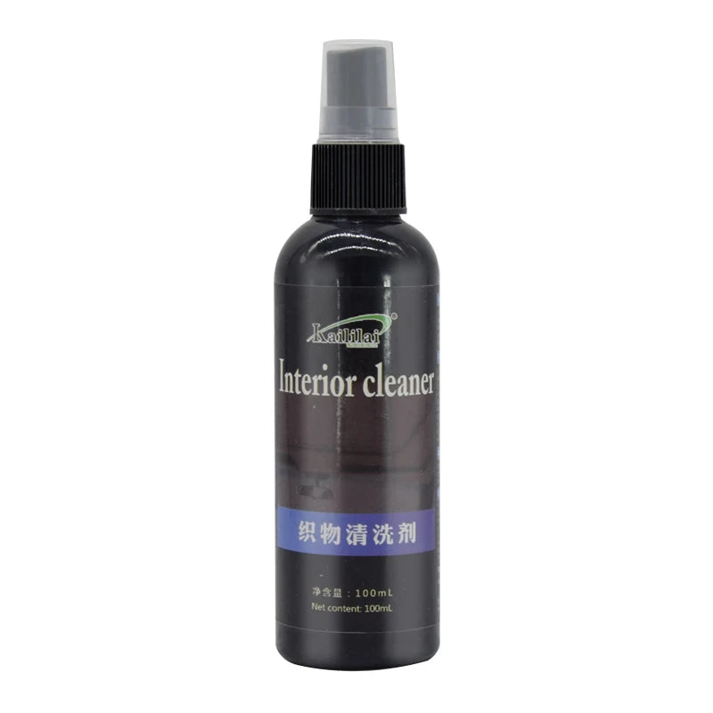 100ml Car Interior Ceiling Cleaner Spray Set Anhydrous Cleaning Fluid Leather Flannel Woven Fabric Jacket Foam-Liquid Wash