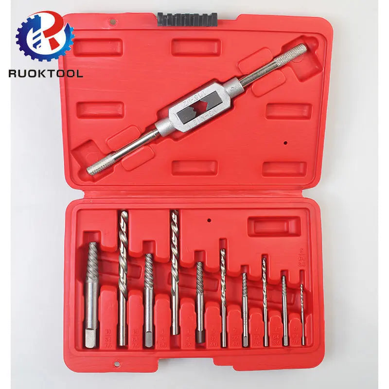 11 Piece Set of Machine Repair Tools 3MM-10MM Broken Head Screw Extractor High Hardness Drill Set