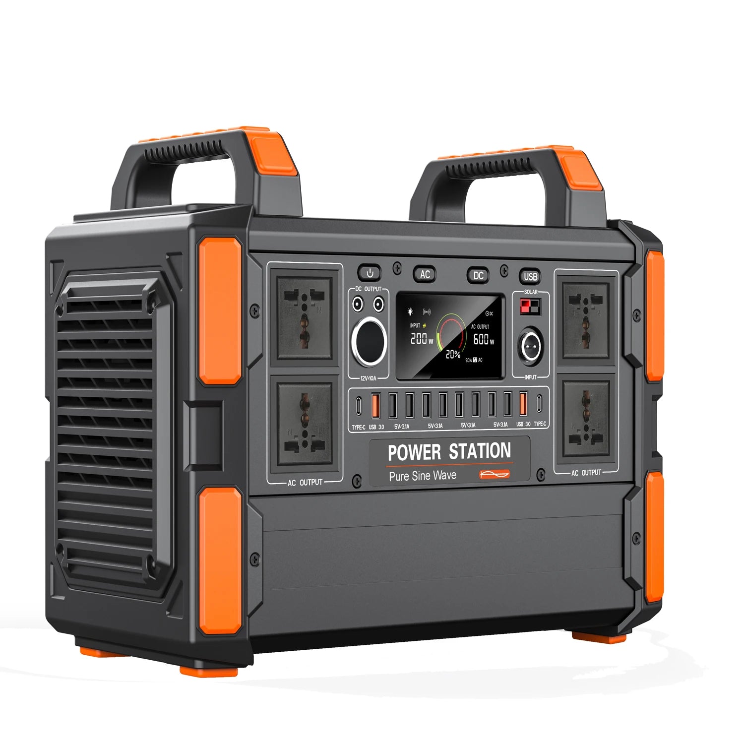 1200W Solar Generator 1008Wh Lithium Battery Portable AC Power Station for Camping Indoor Outdoor RV Hunting CPAP Laptop TV