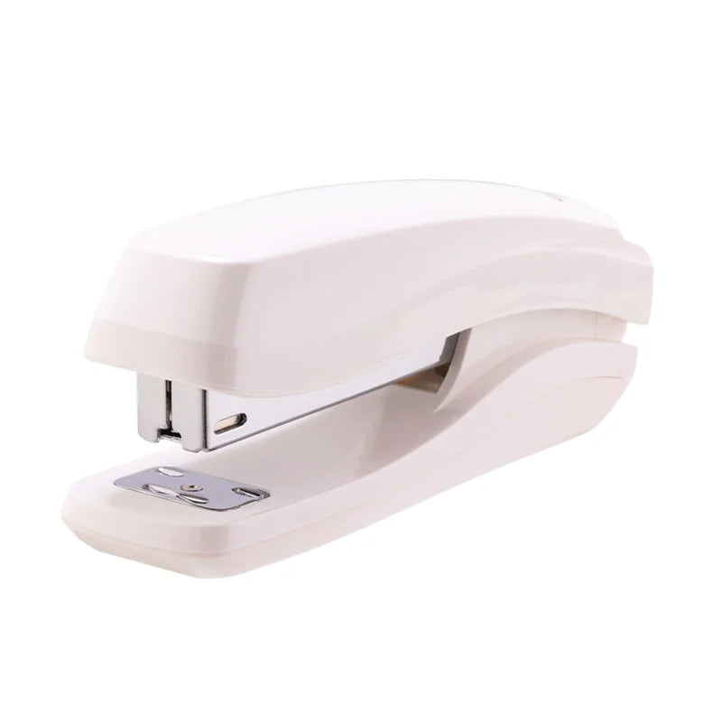 0350 White Desktop Stapler Multifunctional Office Learning Metal Stapler Students Portable Stapler 72pcs Per Carton Set