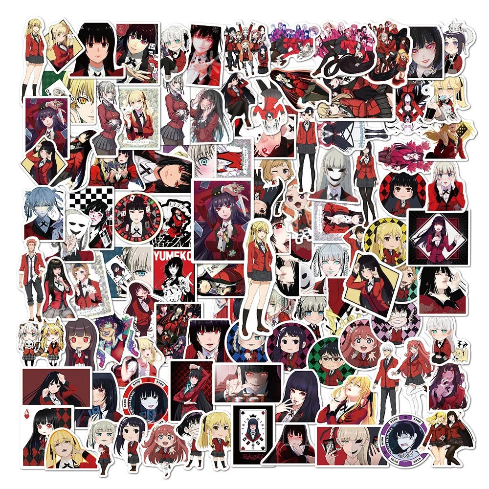 100Pcs Deal With the Devil Japan Anime Theme for Promotion Gift Water Bottle Table Fridge Luggage Hentai Cartoon Stickers