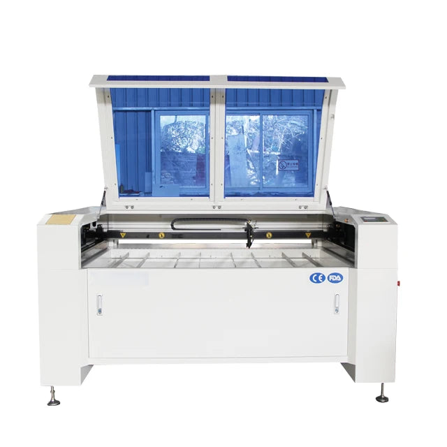 100W 130W Reci EFR Yongli Stainless Steel Fabric Textiles Double Head Camera 1390 CO2 Laser Cutter Machine